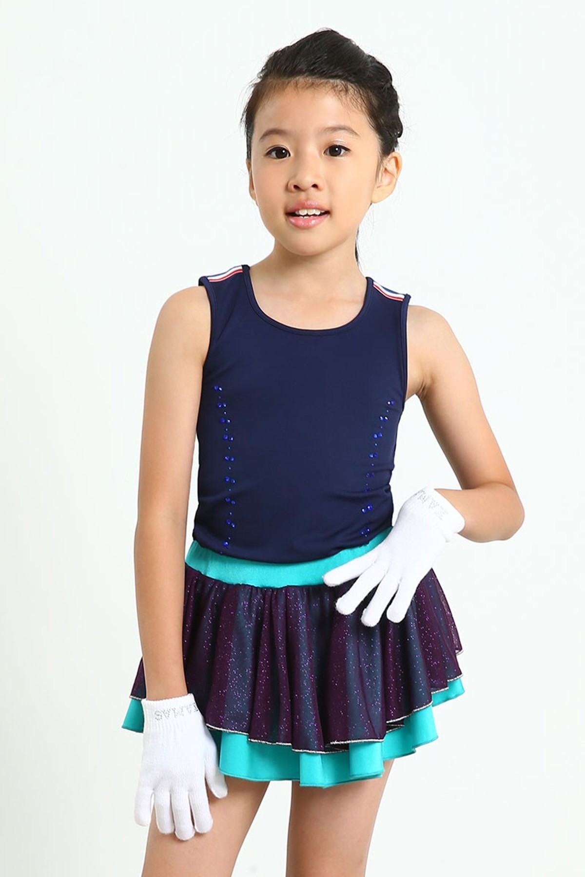 XAMAS Stardust Classic Skating Skirt - Turquoise