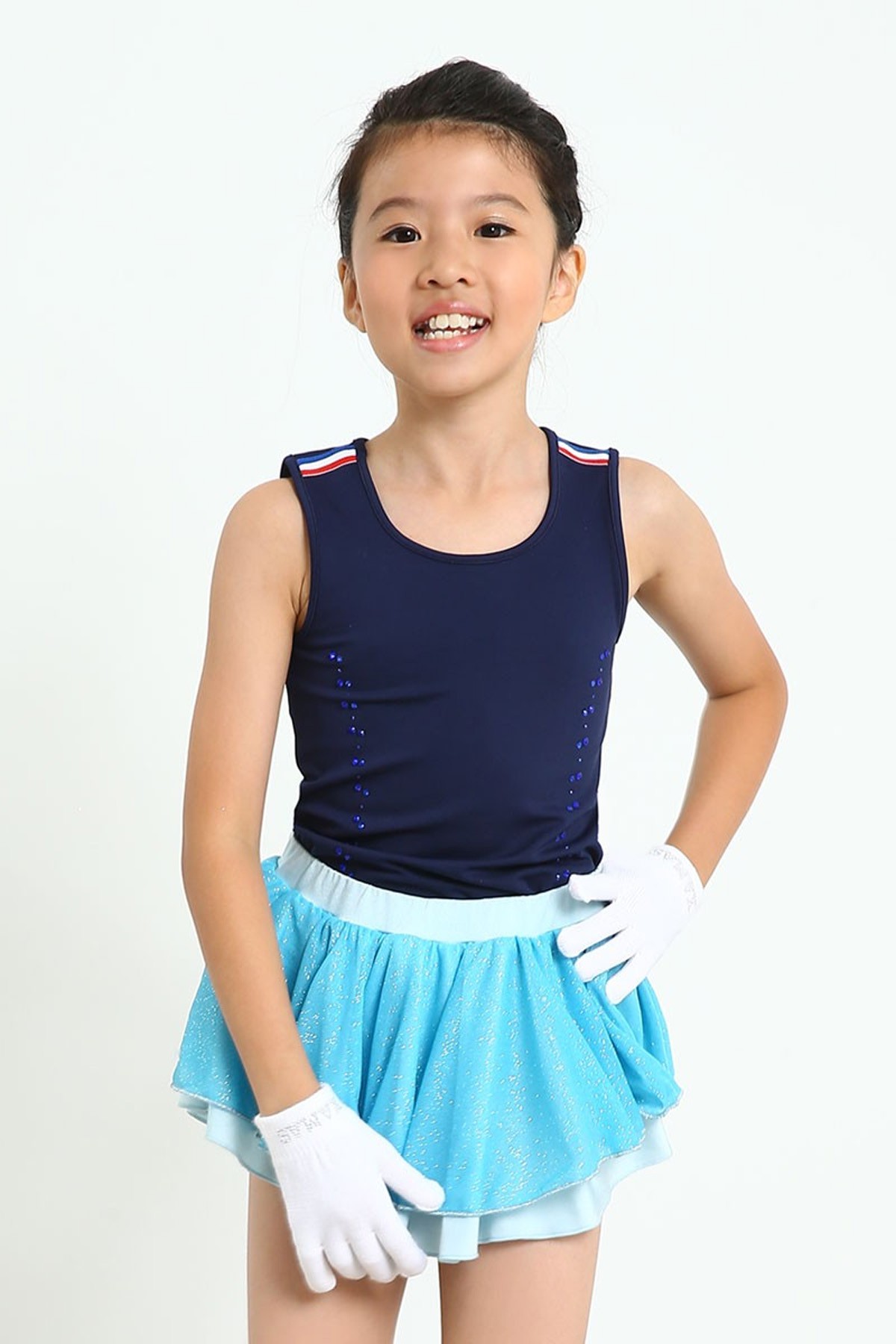 XAMAS Stardust Classic Skating Skirt - Light Blue