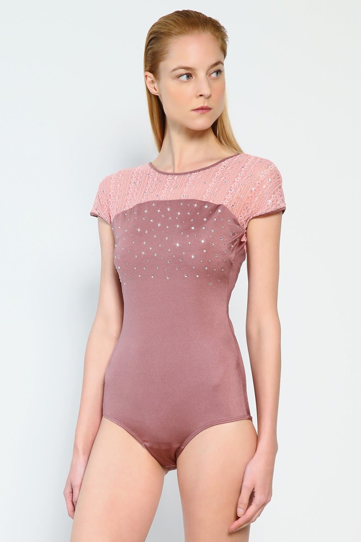 Premium Pro XAMAS Sweetheart Leotard - Dusty Pink