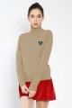 Knitted Turtle-neck Top