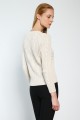 Ladies V-neck Knitted Top 100% Cotton