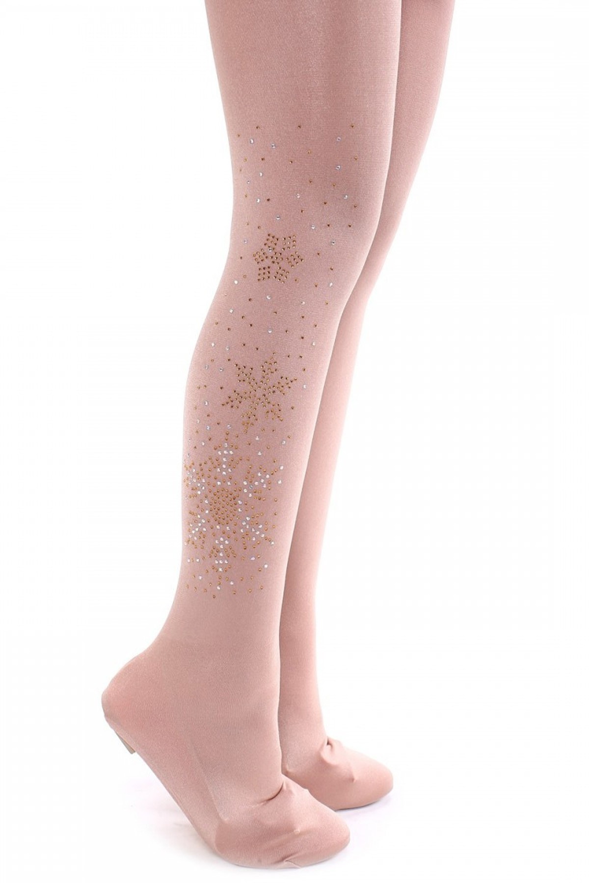 Trendy Pro XAMAS Silk Touch OTH Frozen Snowflakes Stockings - Caucasian