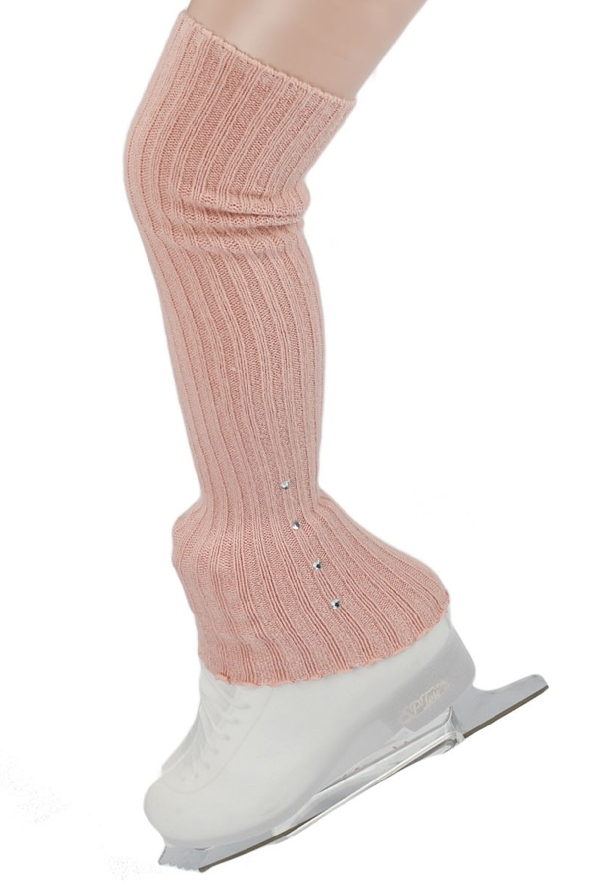 XAMAS Classic Crystal Skater Leg Warmers - Dusty Pink