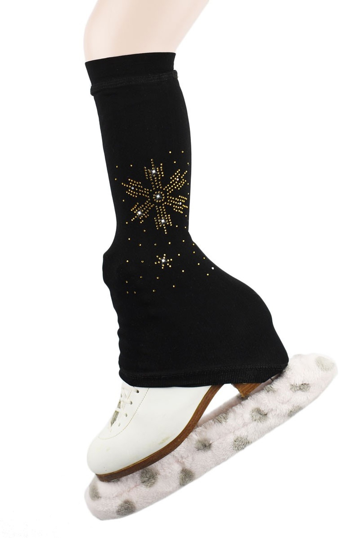 Trendy Pro XAMAS Snowflakes Micro Fleece Leg Warmers - Black