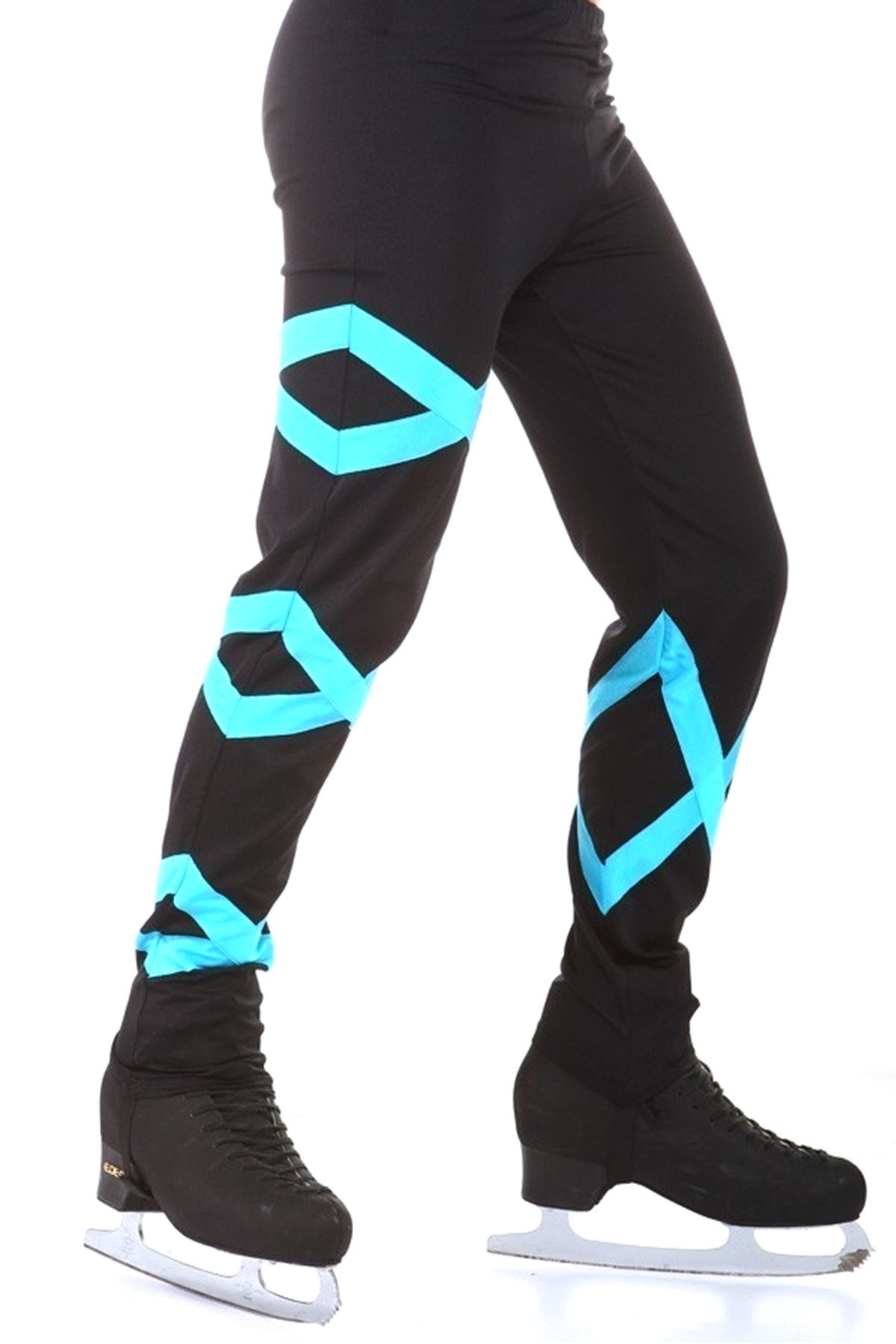 Classic Blue Diamond Skating Pants - Black