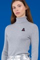 XAMAS Mont Merino Wool Long-sleeved Turtle-neck Top