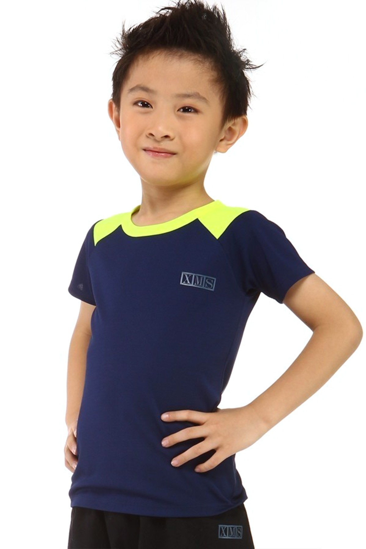 Classic Kids Sports Tee Shirt - Navy