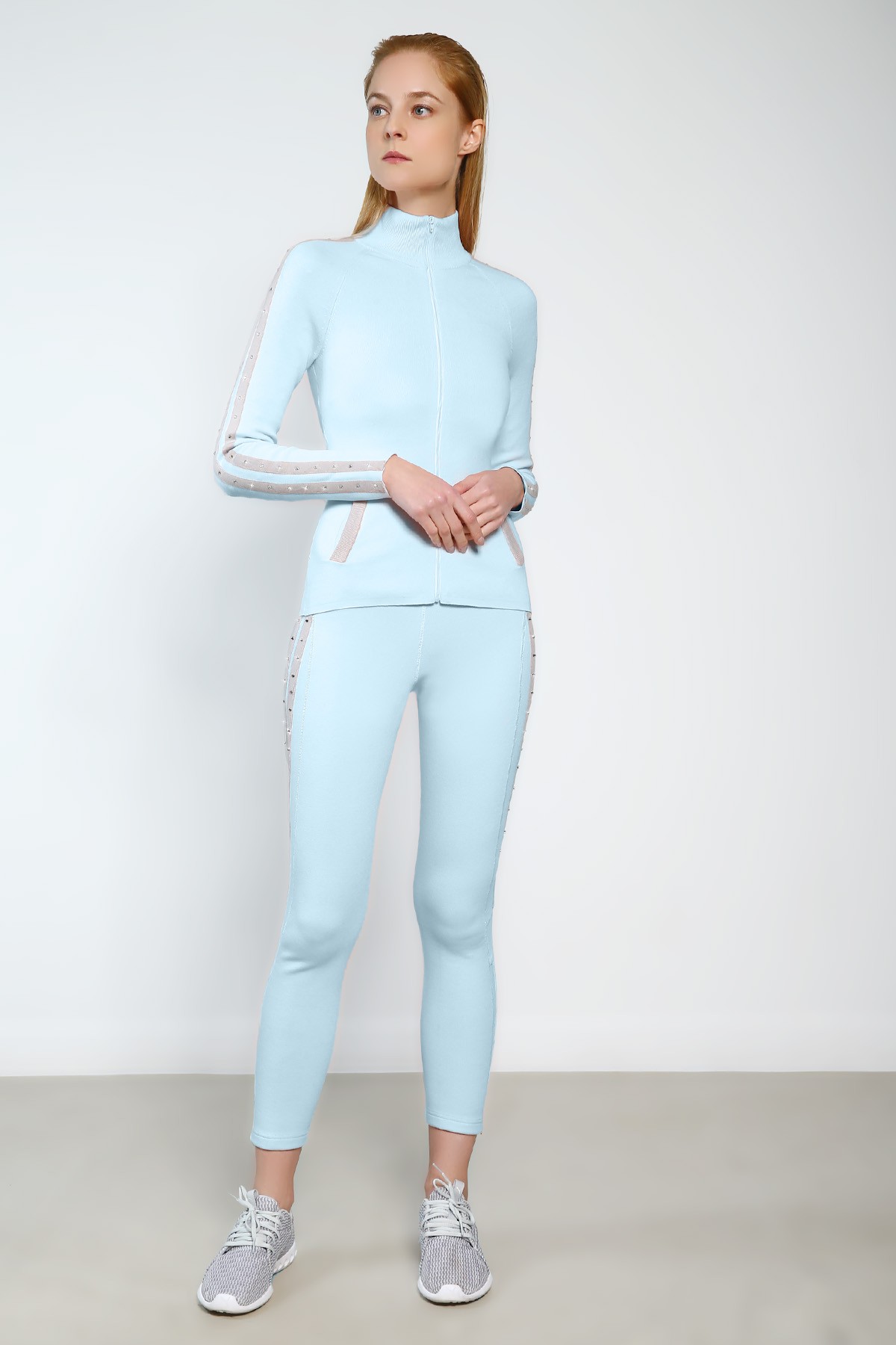 高端展现 XAMAS Deluxe 3D 滑冰员长裤 Tencel™ - 淡蓝