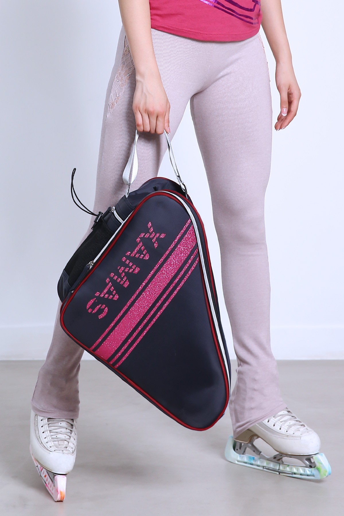 Premium Pro XAMAS De Luxe Skate Bag - Royal Blue Hot Pink Glitter