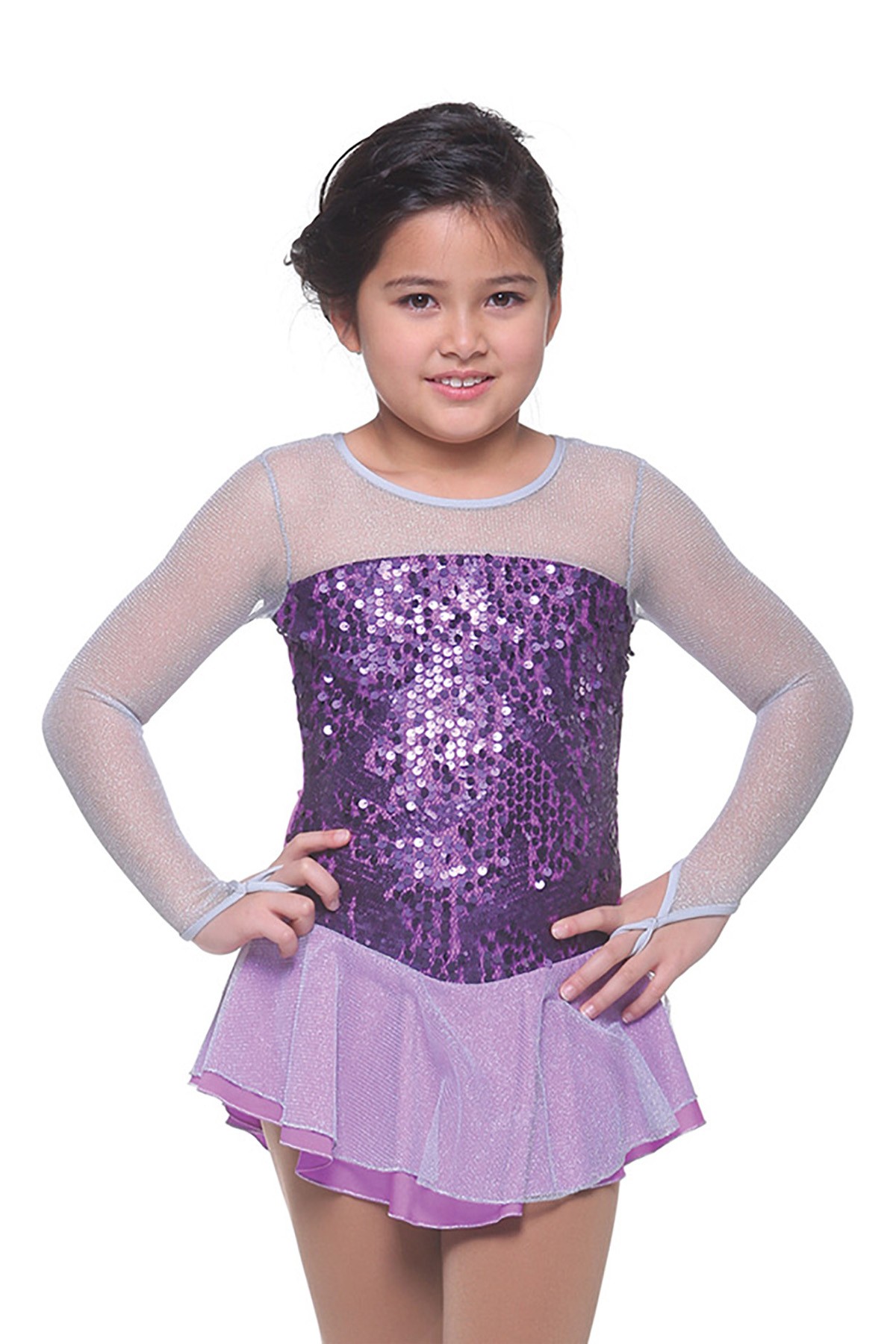 Trendy Pro Jordyn Figure Skating Dress - Purple