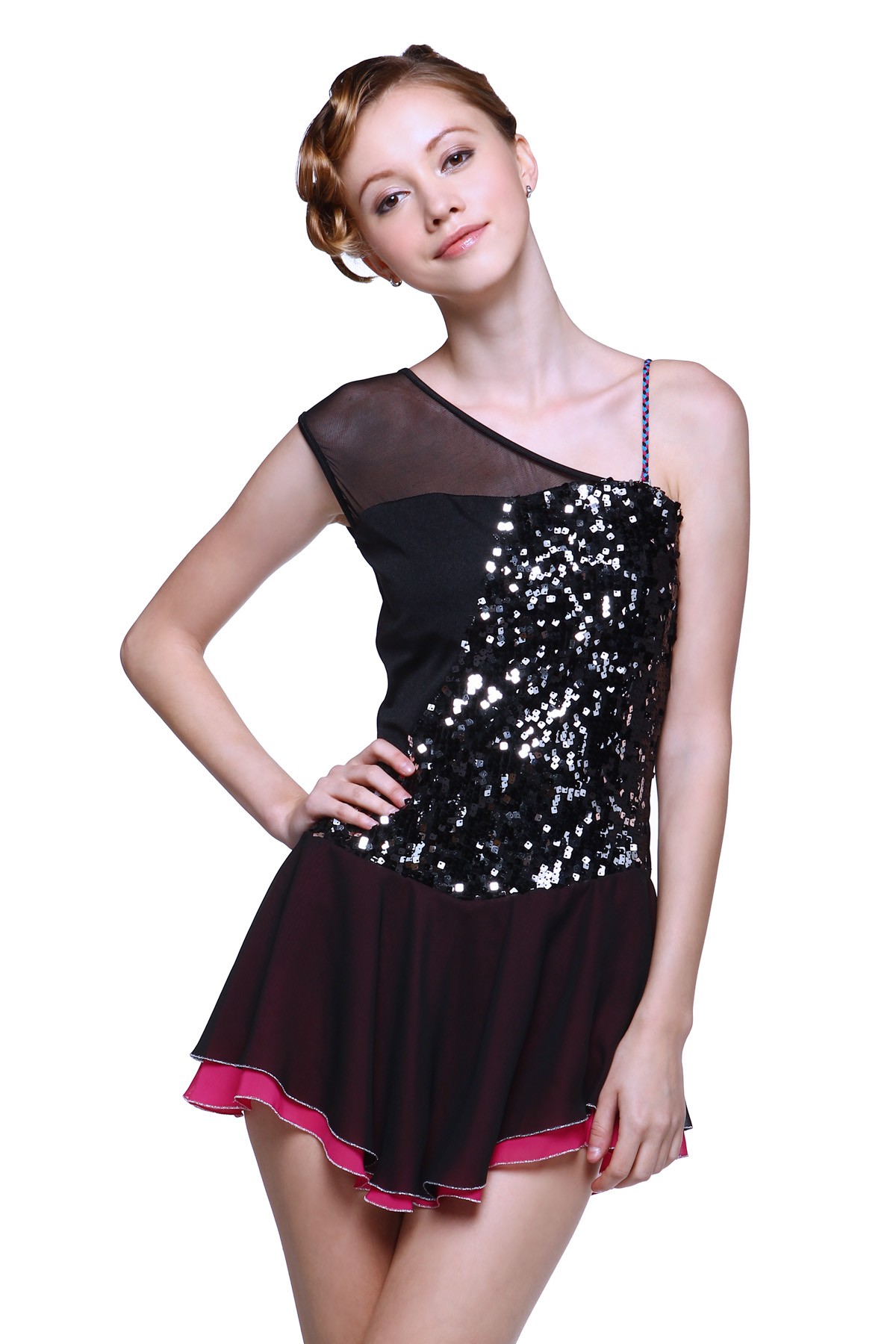 Trendy Pro Wendy Figure Skating Dress - Black