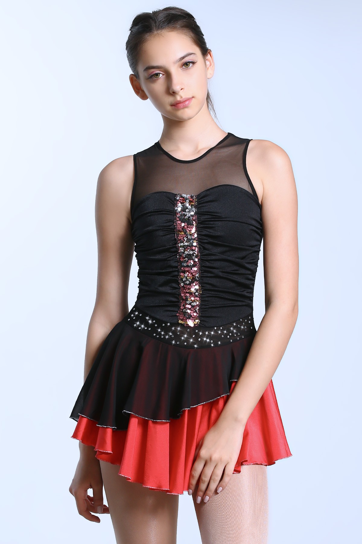 Trendy Pro Anita Figure Skating Dress - Black