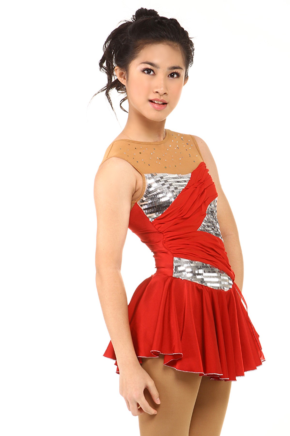 Trendy Pro Charlotte Figure Skating Dress - Red