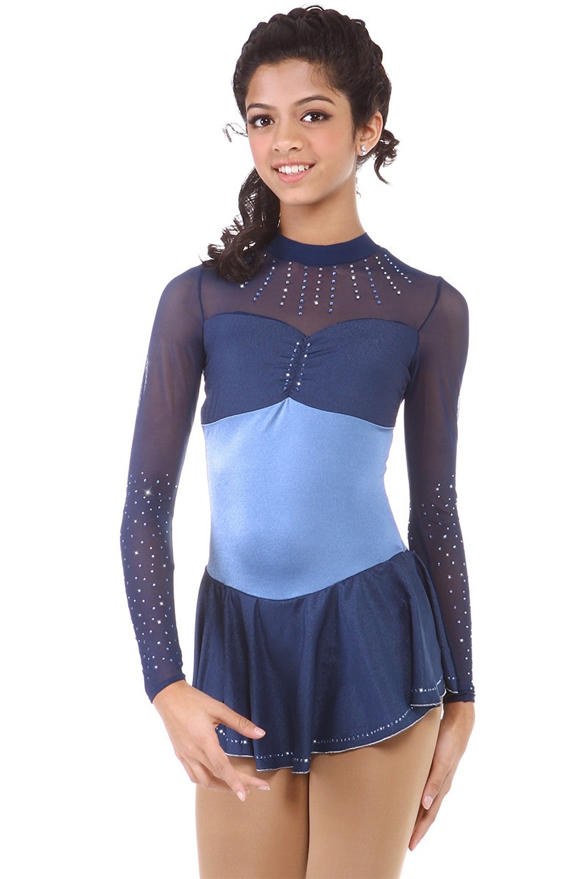 Trendy Pro Frances Figure Skating Dress - Dark Blue