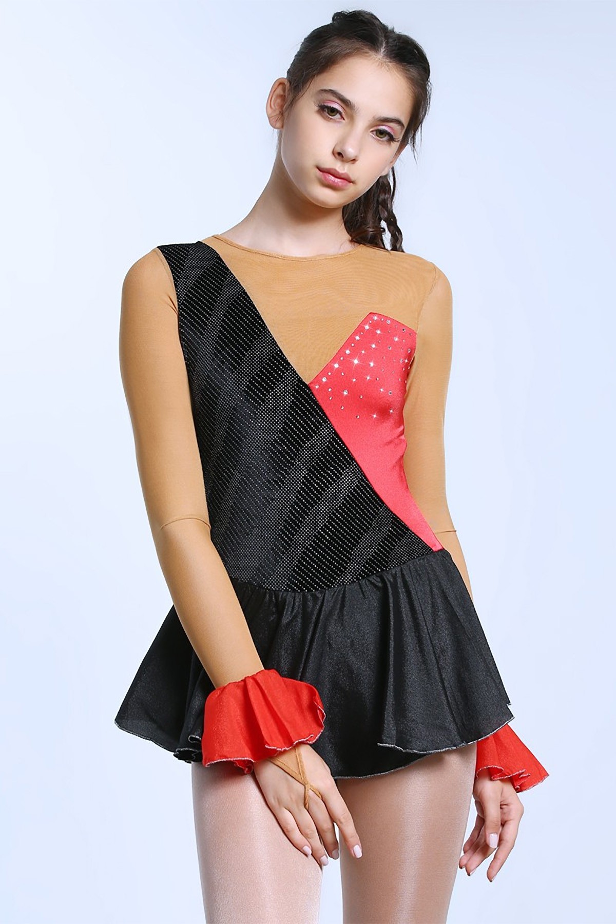 Trendy Pro Belle Figure Skating Dress - Black