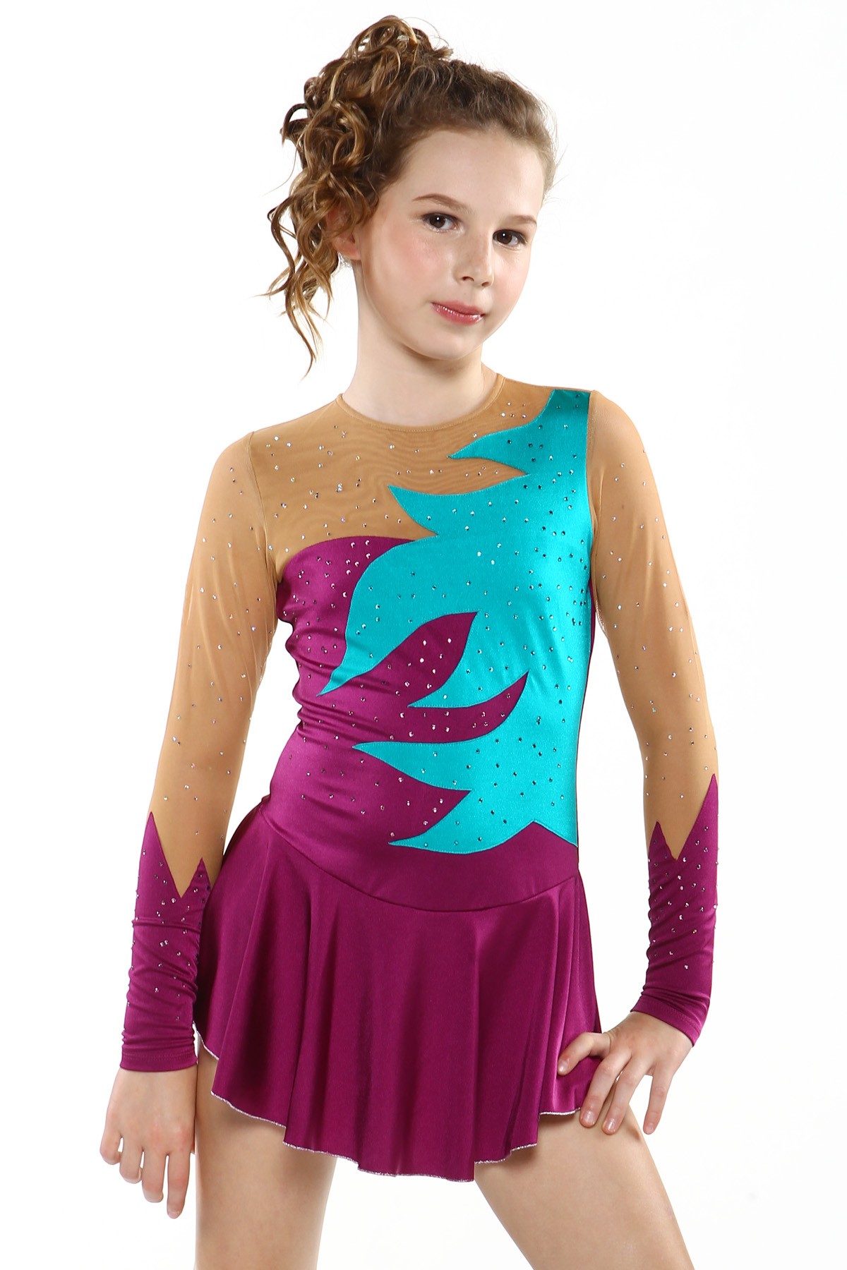 Premium Pro Signe Figure Skating Dress - Purple