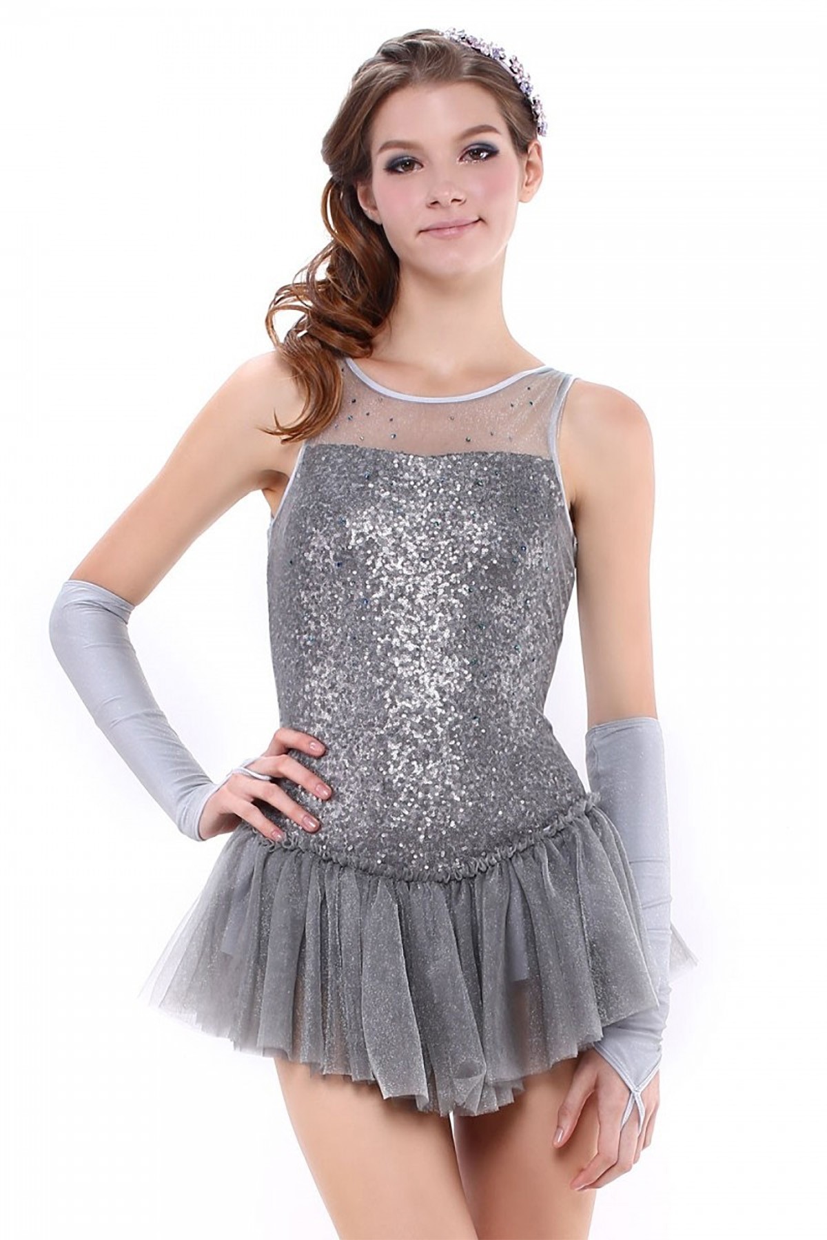 Trendy Pro Frozen Fairy Figure Skating Dress