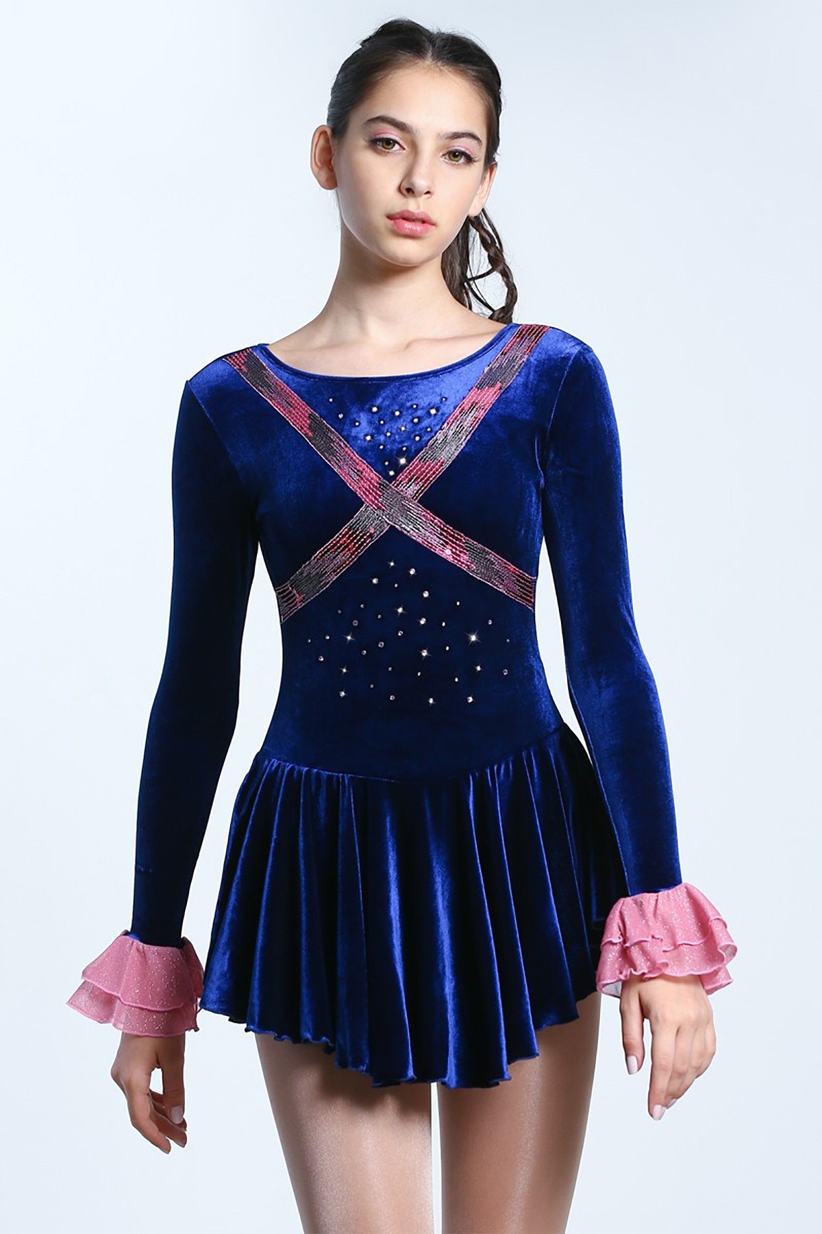 Classic Kelly Figure Skating Dress - Navy