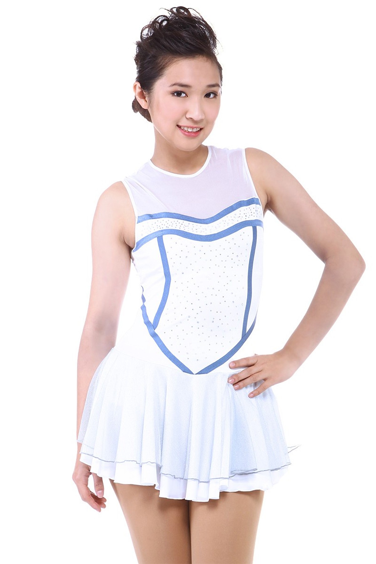 Trendy Pro Juliane Figure Skating Dress - White