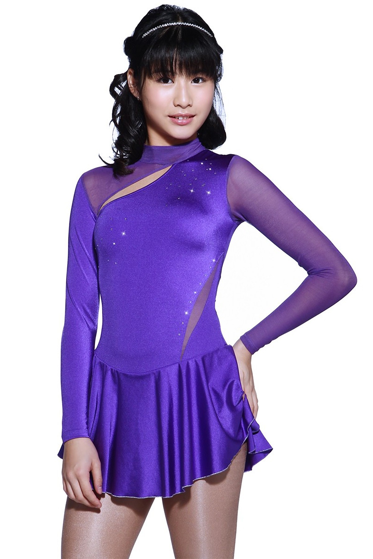 Trendy Pro Alissa Figure Skating Dress - Purple