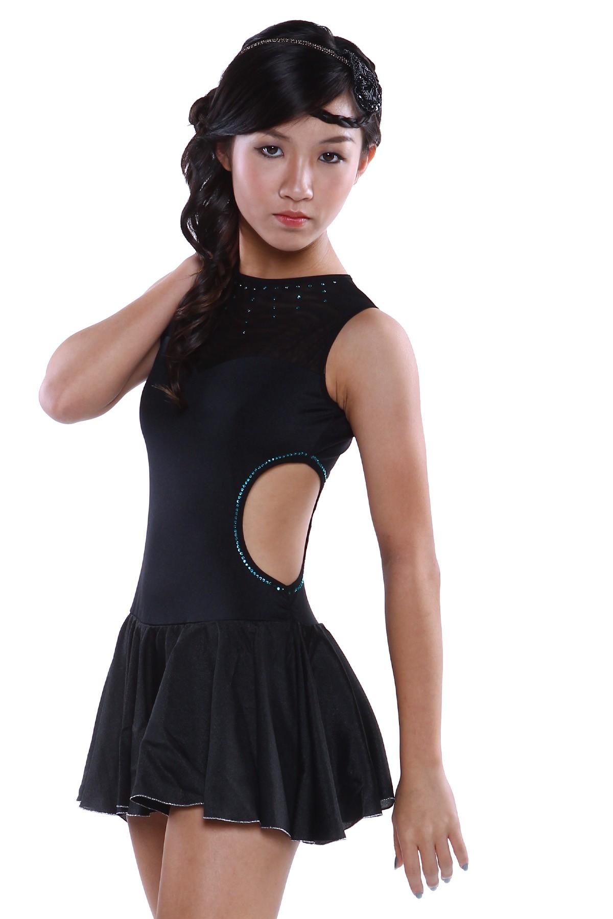 Classic Morgan Figure Skating Dress - Black