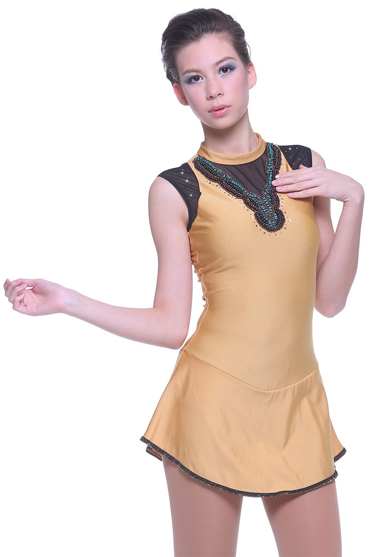 Trendy Pro Ayana Figure Skating Dress - Gold