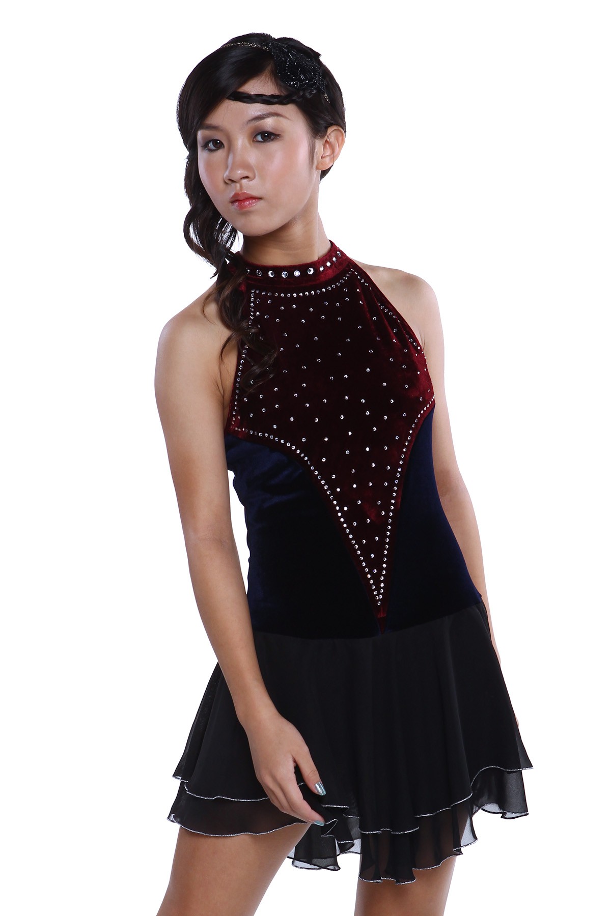 Classic Serenity Figure Skating Dress - Blue