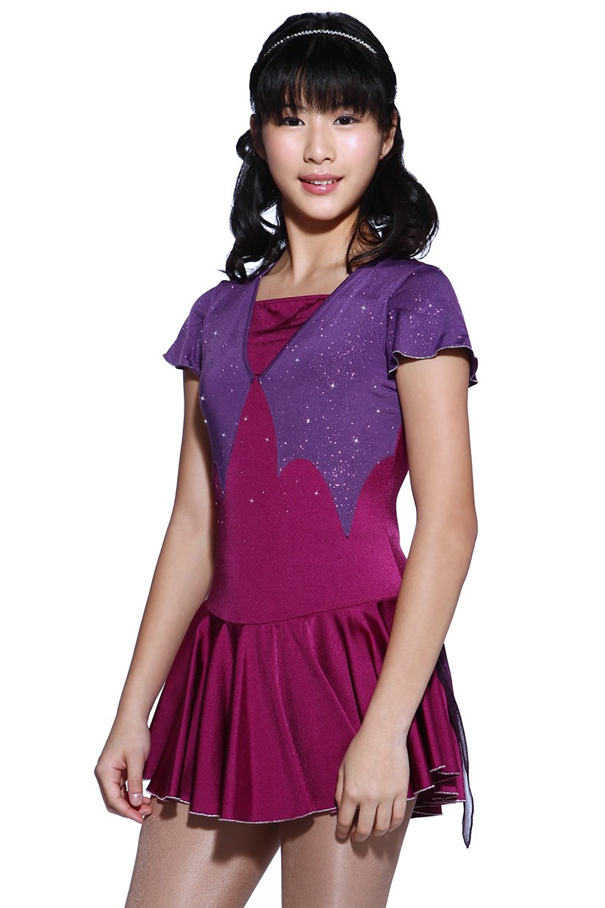 Classic Juliette Figure Skating Dress - Purple