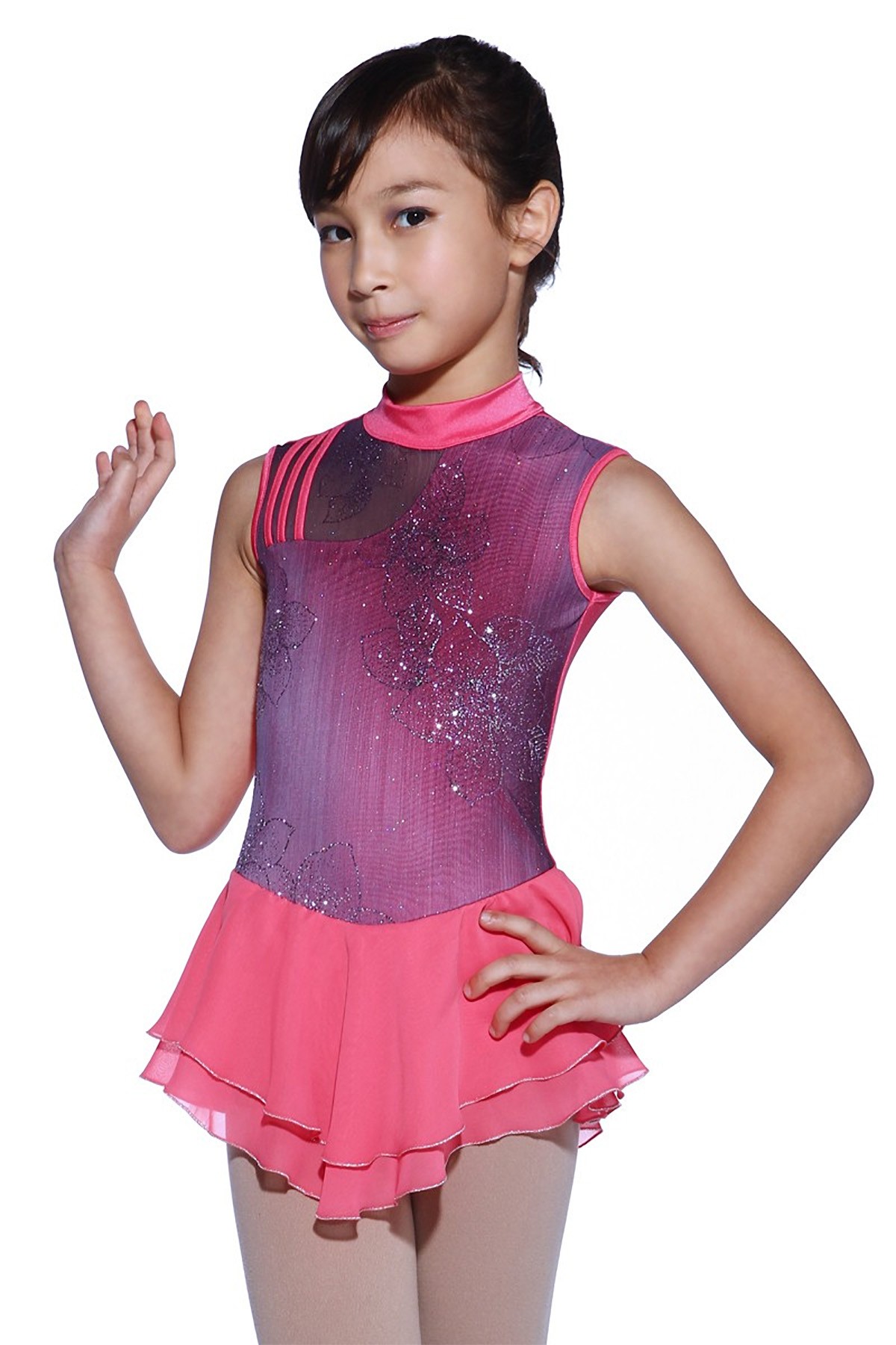 Classic Mary Figure Skating Dress - Rose Gold