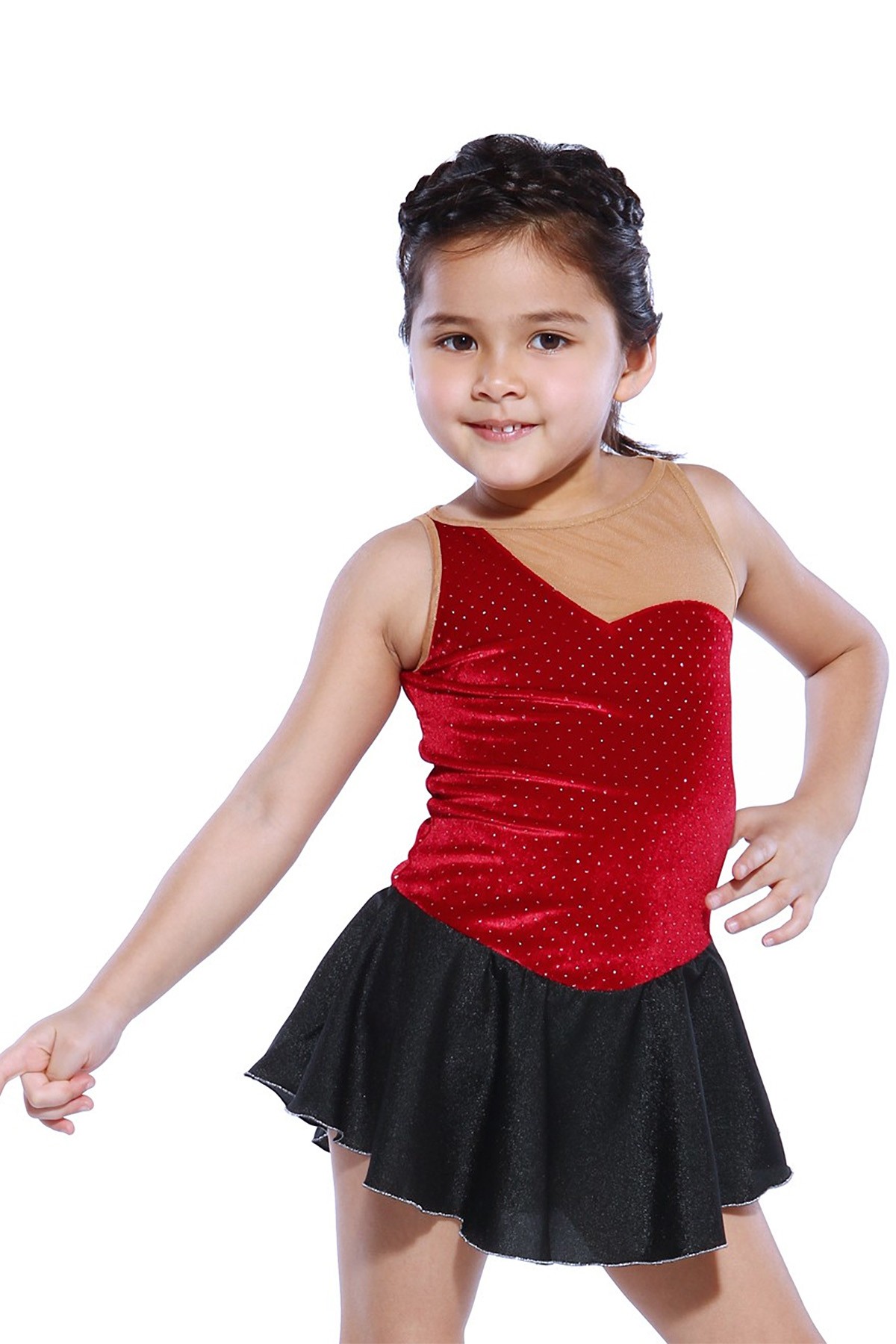 Classic Claudia Figure Skating Dress - Red