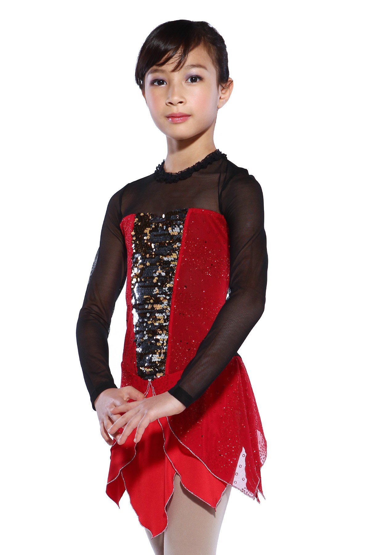 Trendy Pro Esther Figure Skating Dress - Red