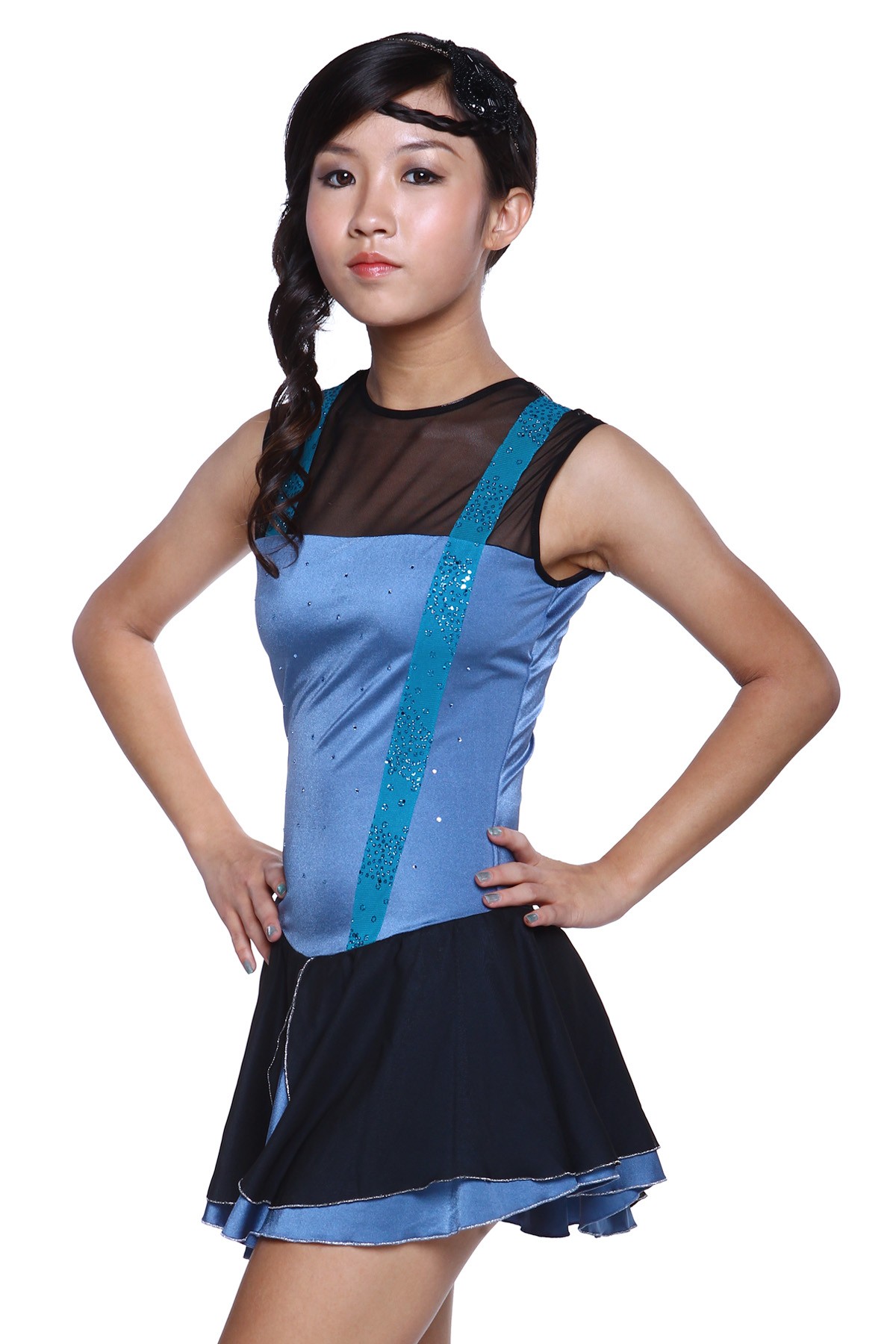 Classic Noelle Figure Skating Dress - Blue