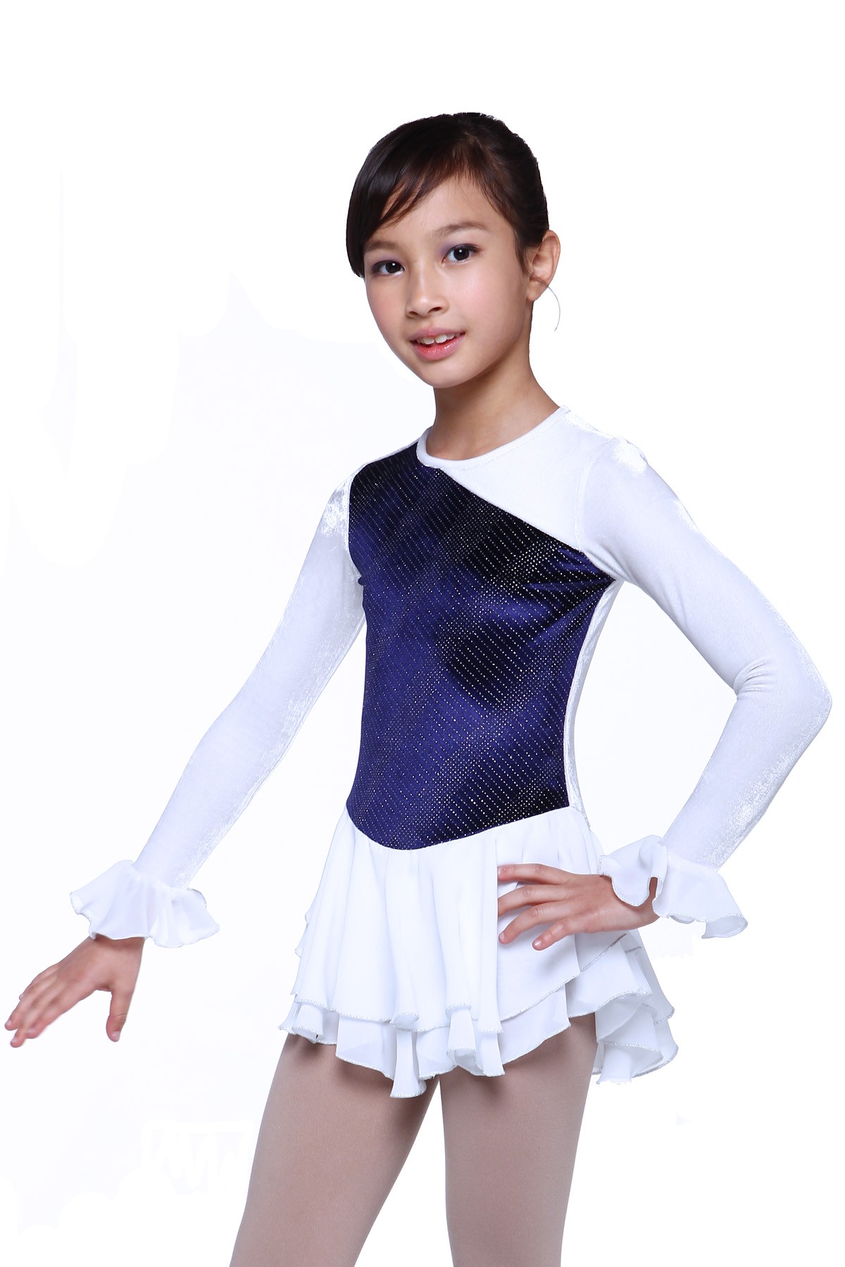 Classic Mavis Figure Skating Dress - White