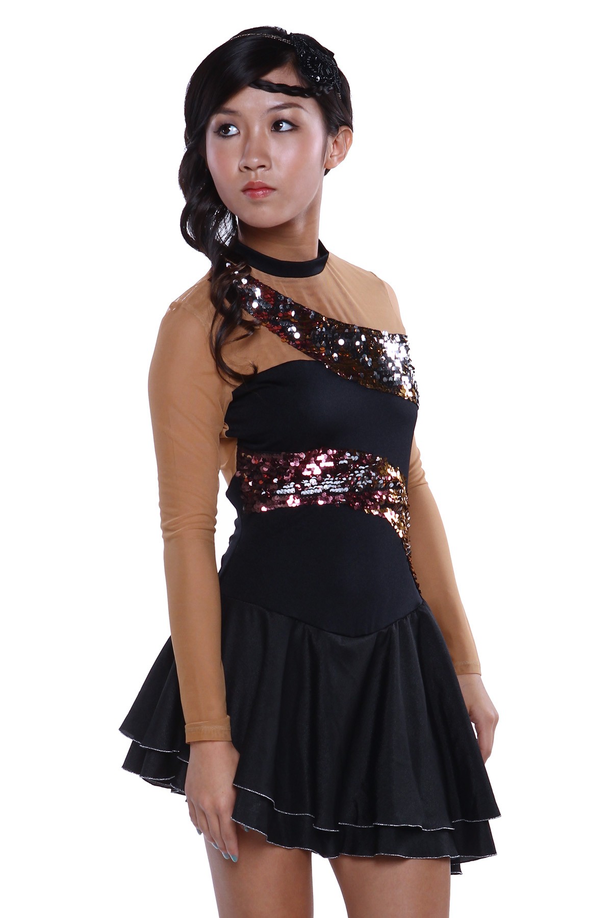 Trendy Pro Dakota Figure Skating Dress - Black