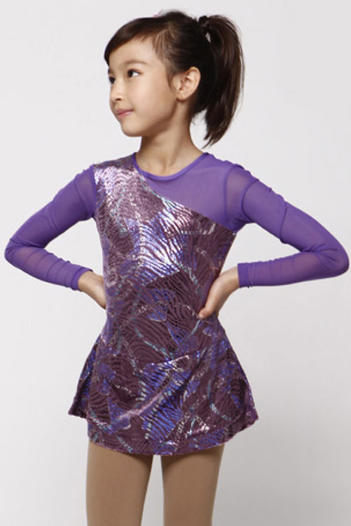 Classic Josie Figure Skating Dress - Purple