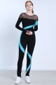 Premium Pro XAMAS Blue Swirl Skating Body Suit